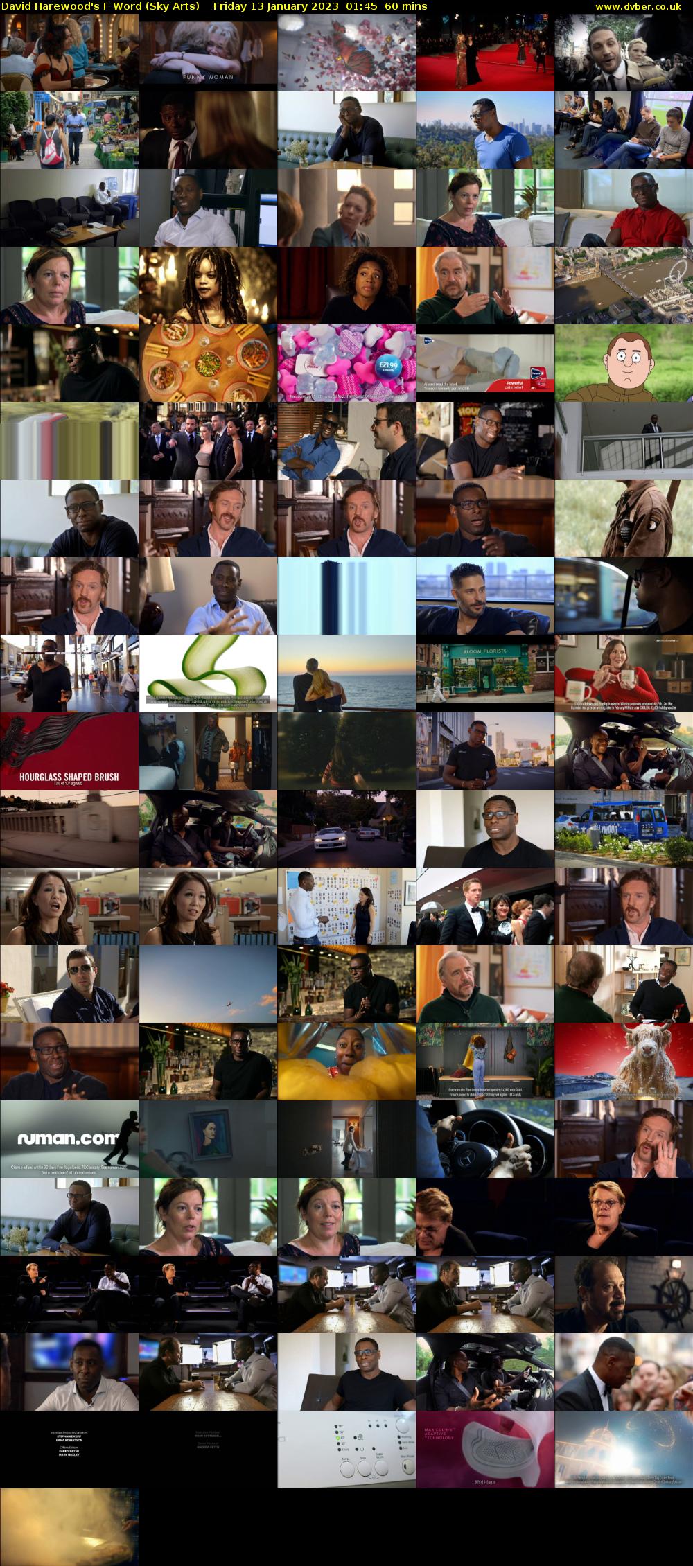 David Harewood's F Word (Sky Arts) Friday 13 January 2023 01:45 - 02:45