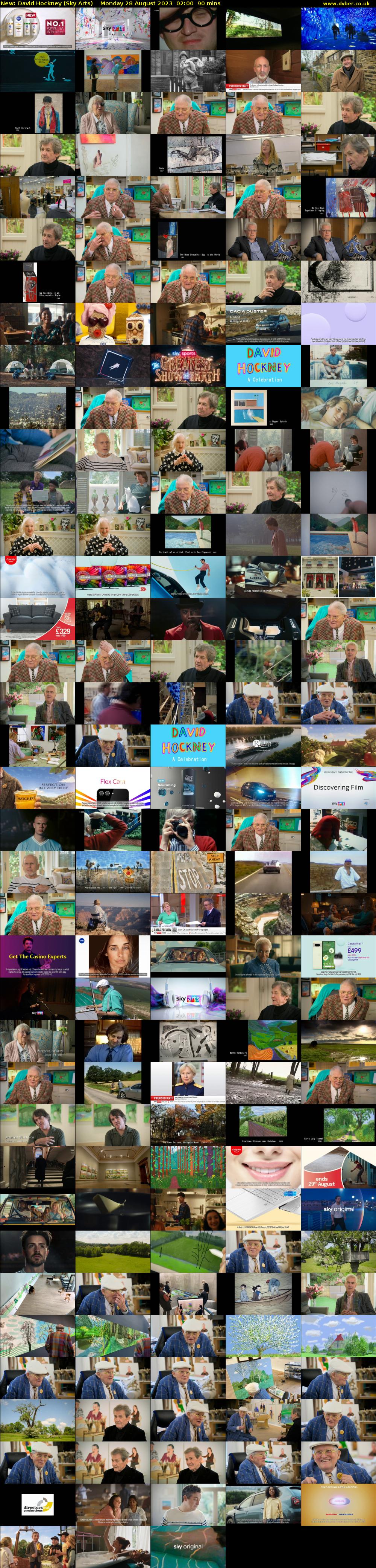 David Hockney (Sky Arts) Monday 28 August 2023 02:00 - 03:30