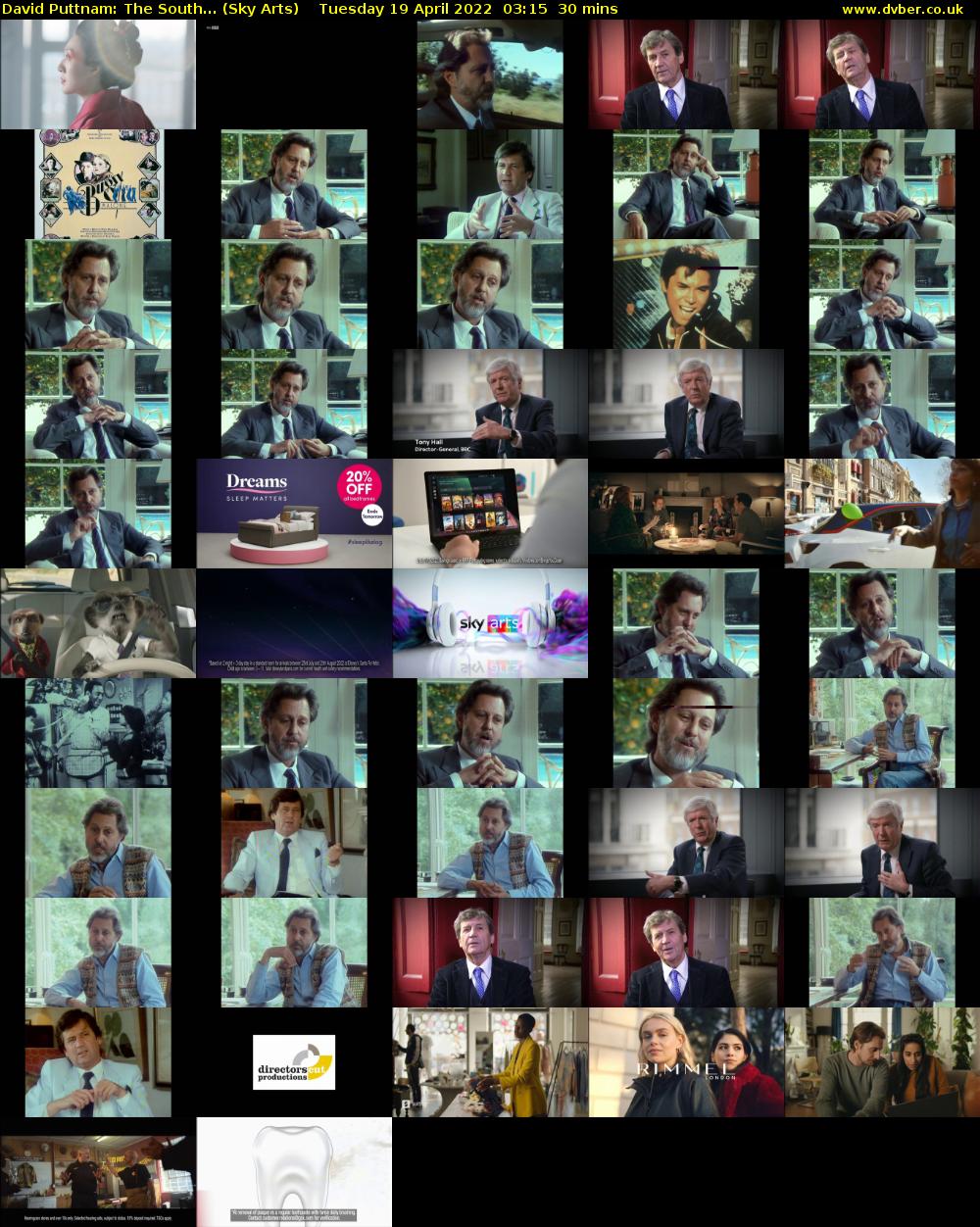 David Puttnam: The South... (Sky Arts) Tuesday 19 April 2022 03:15 - 03:45