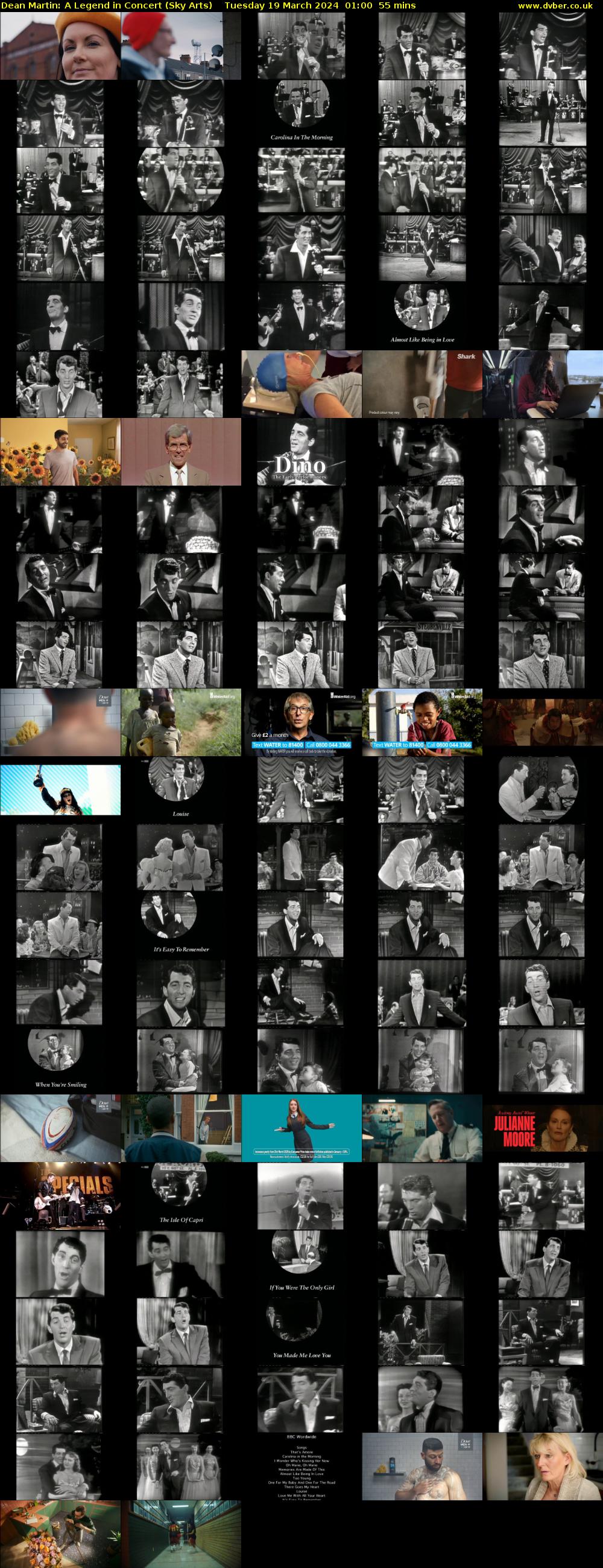 Dean Martin: A Legend in Concert (Sky Arts) Tuesday 19 March 2024 01:00 - 01:55