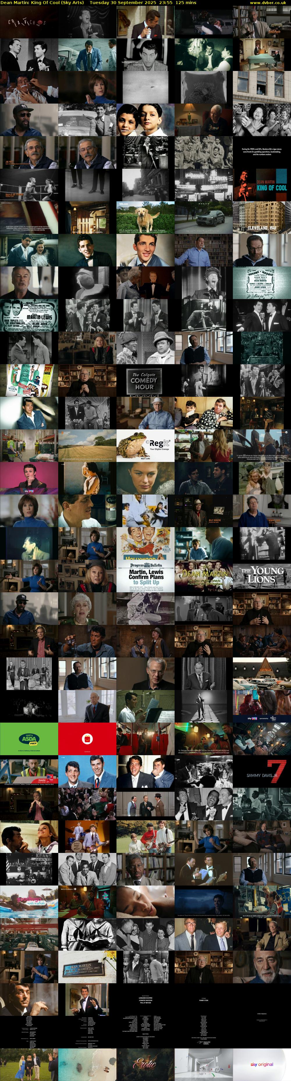 Dean Martin: King Of Cool (Sky Arts) Tuesday 30 September 2025 23:55 - 02:00