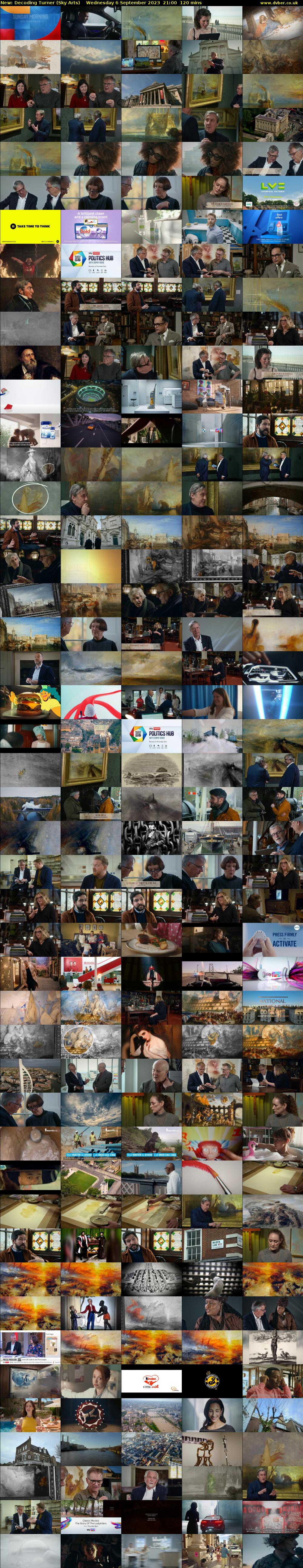 Decoding Turner (Sky Arts) Wednesday 6 September 2023 21:00 - 23:00
