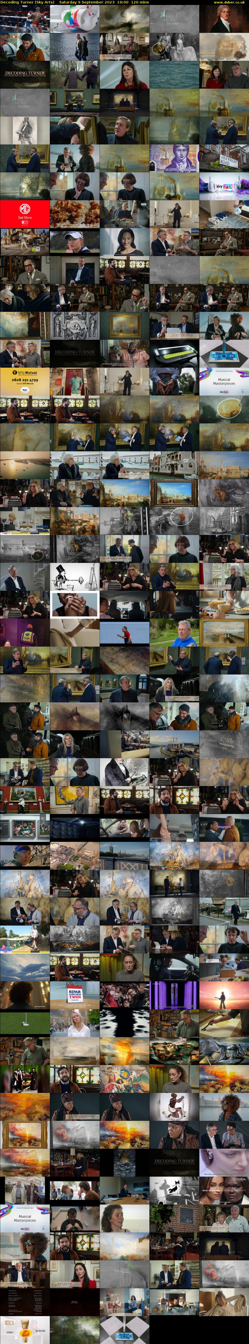 Decoding Turner (Sky Arts) Saturday 9 September 2023 19:00 - 21:00