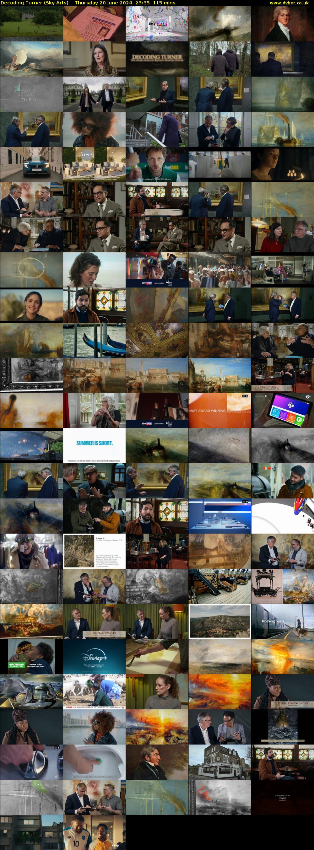 Decoding Turner (Sky Arts) Thursday 20 June 2024 23:35 - 01:30