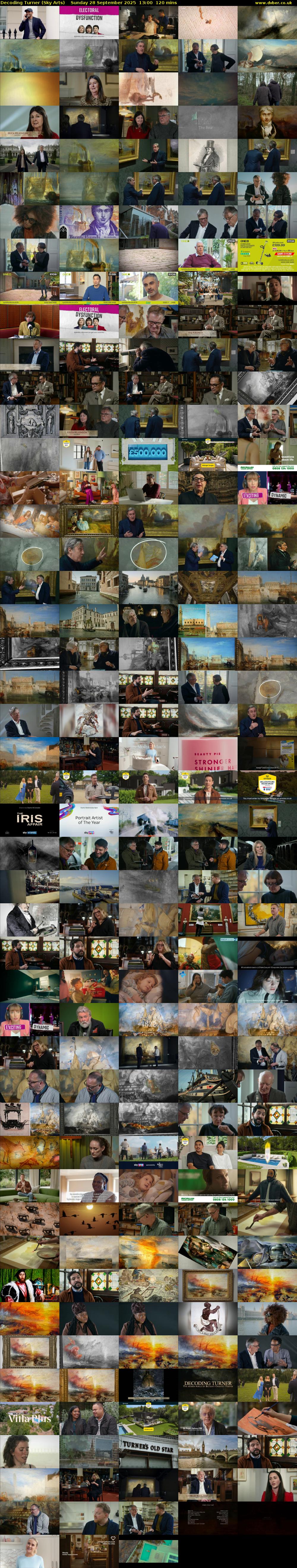 Decoding Turner (Sky Arts) Sunday 28 September 2025 13:00 - 15:00