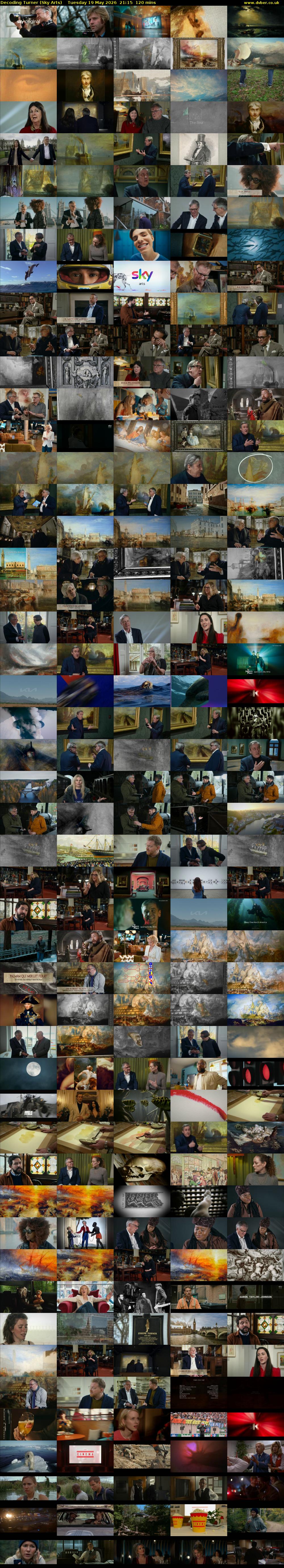 Decoding Turner (Sky Arts) Tuesday 19 May 2026 21:15 - 23:15