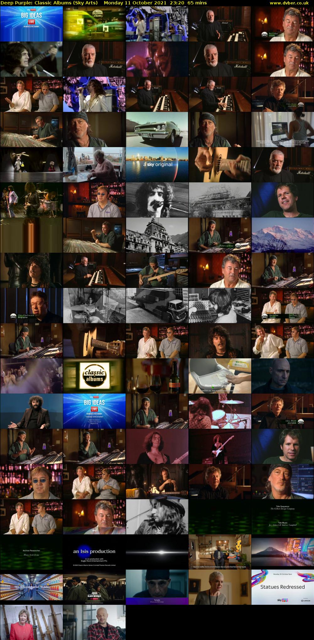 Deep Purple: Classic Albums (Sky Arts) Monday 11 October 2021 23:20 - 00:25