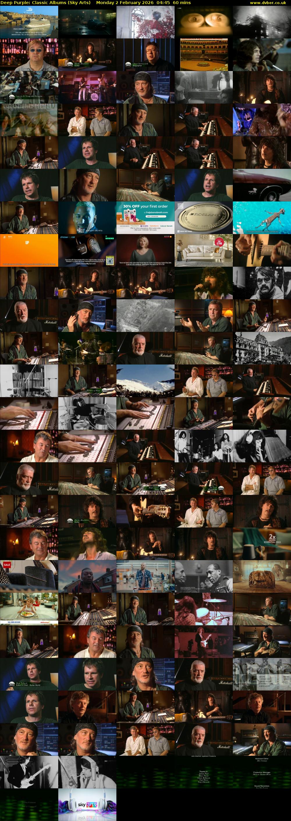 Deep Purple: Classic Albums (Sky Arts) Monday 2 February 2026 04:45 - 05:45