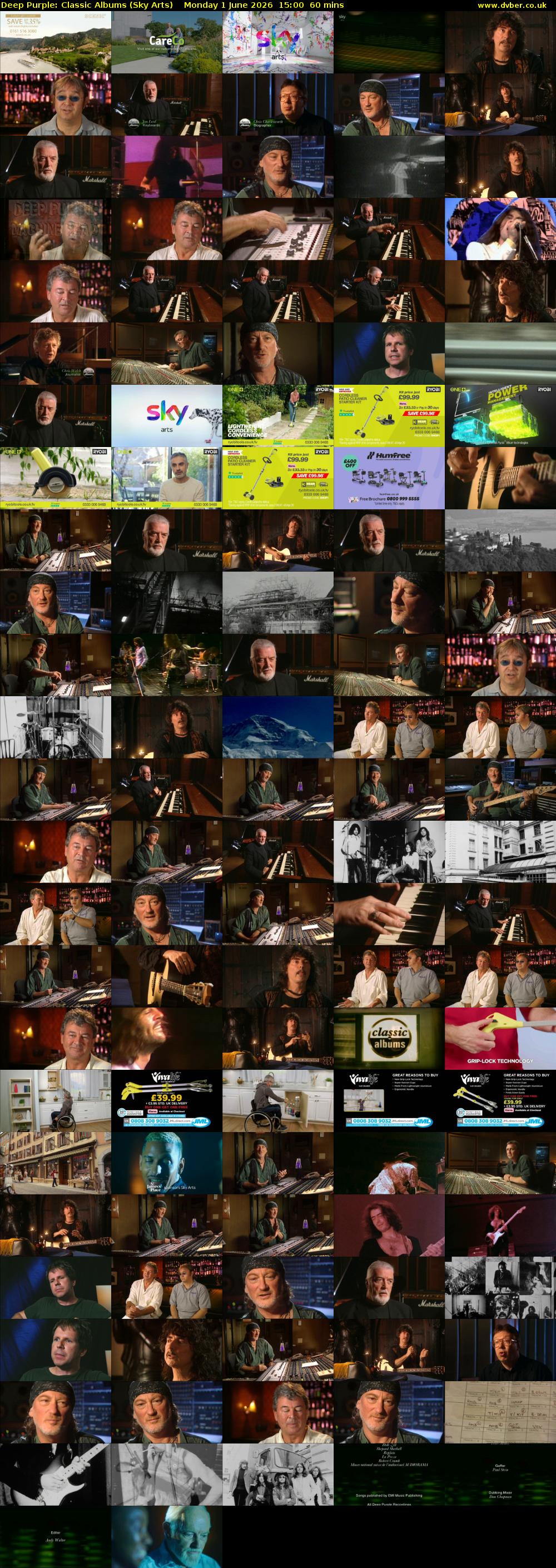 Deep Purple: Classic Albums (Sky Arts) Monday 1 June 2026 15:00 - 16:00