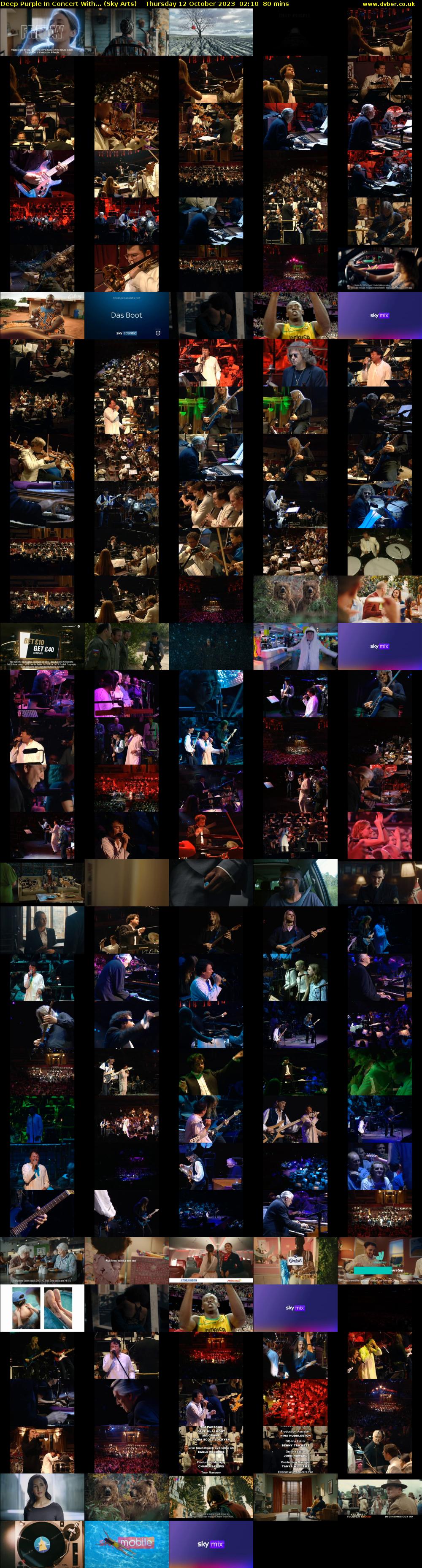 Deep Purple In Concert With... (Sky Arts) Thursday 12 October 2023 02:10 - 03:30