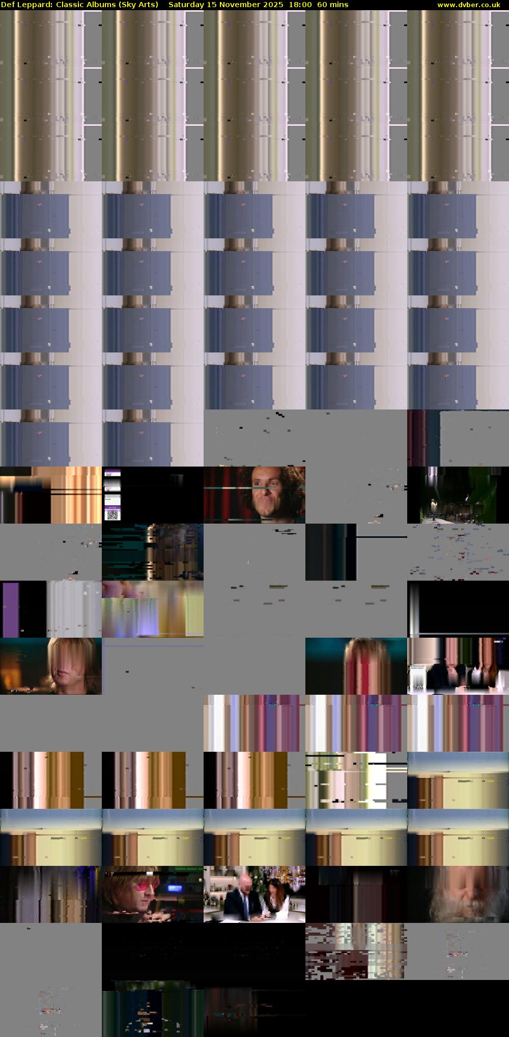 Def Leppard: Classic Albums (Sky Arts) Saturday 15 November 2025 18:00 - 19:00