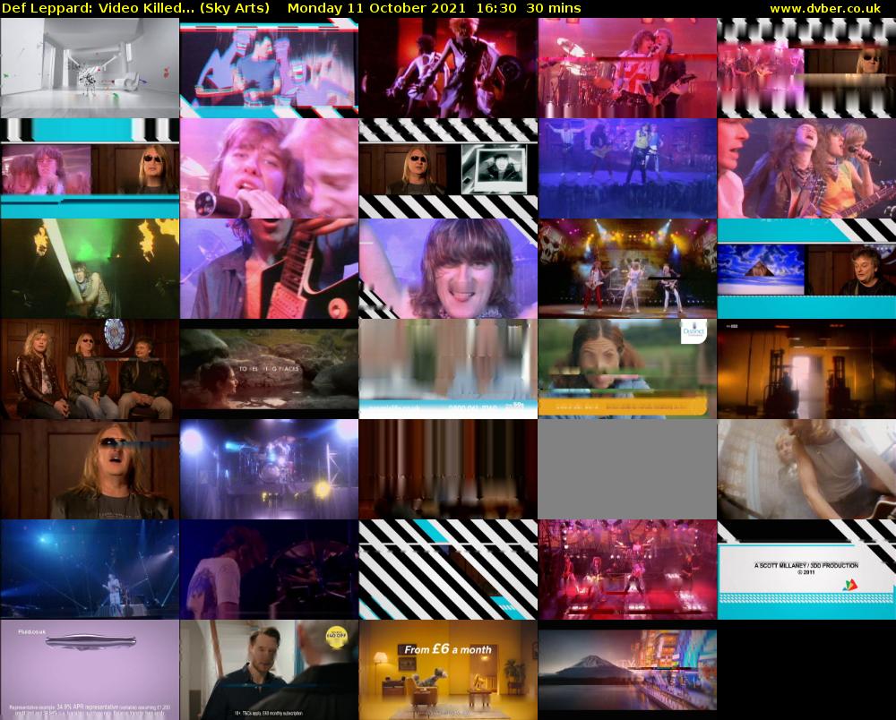 Def Leppard: Video Killed... (Sky Arts) Monday 11 October 2021 16:30 - 17:00