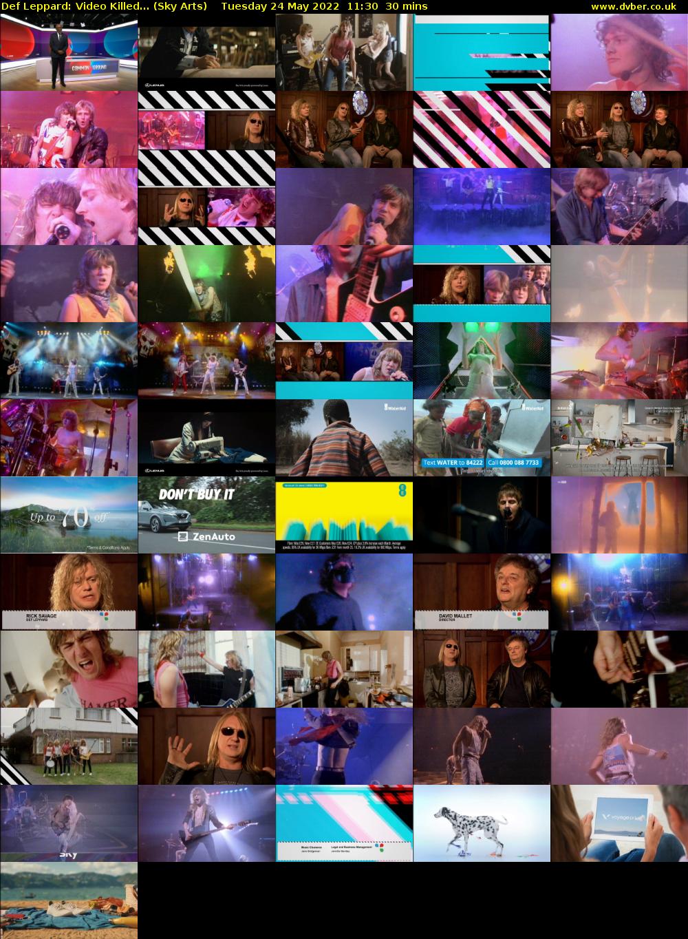 Def Leppard: Video Killed... (Sky Arts) Tuesday 24 May 2022 11:30 - 12:00