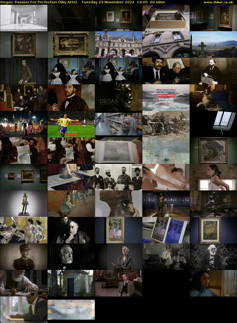 Degas: Passion For Perfection (Sky Arts) Tuesday 29 November 2022 14:00 - 15:00