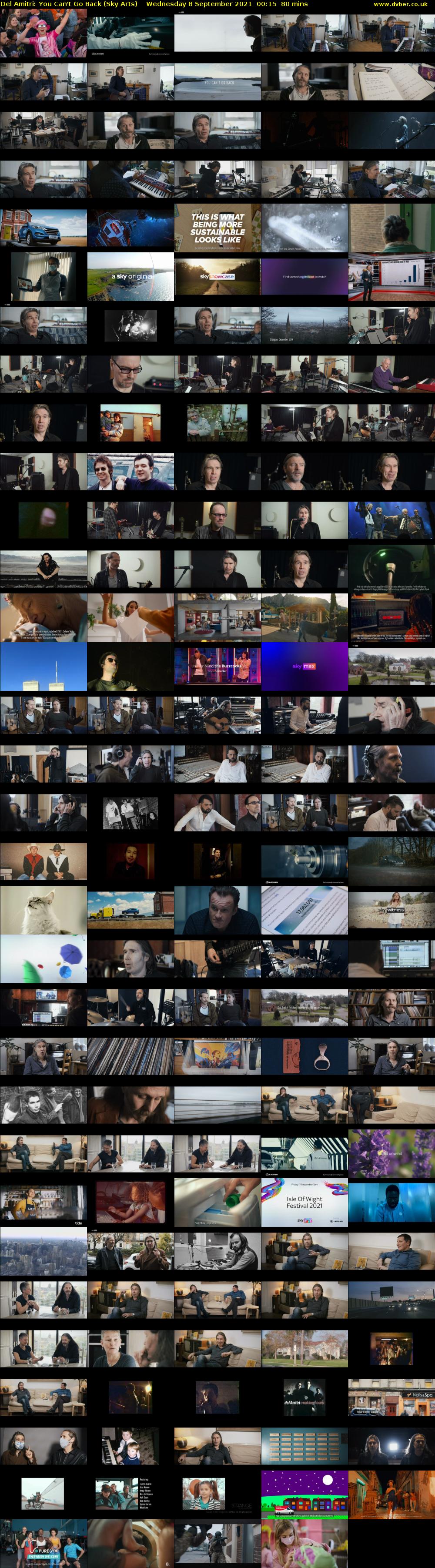 Del Amitri: You Can't Go Back (Sky Arts) Wednesday 8 September 2021 01:15 - 02:35