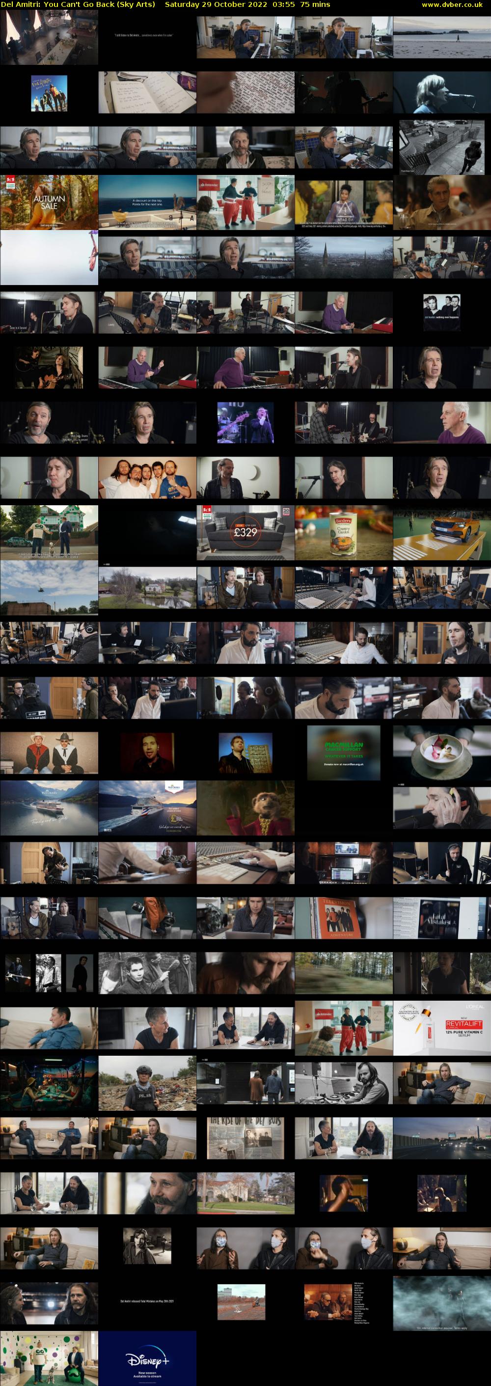 Del Amitri: You Can't Go Back (Sky Arts) Saturday 29 October 2022 03:55 - 05:10