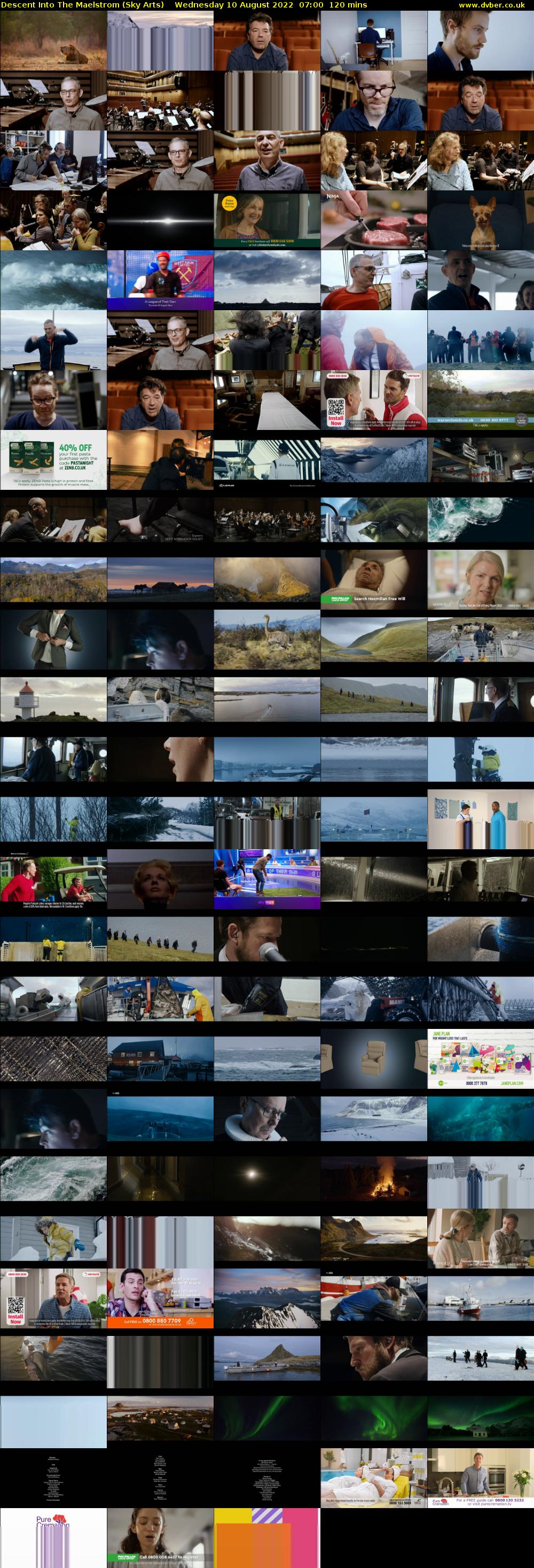 Descent Into The Maelstrom (Sky Arts) Wednesday 10 August 2022 07:00 - 09:00