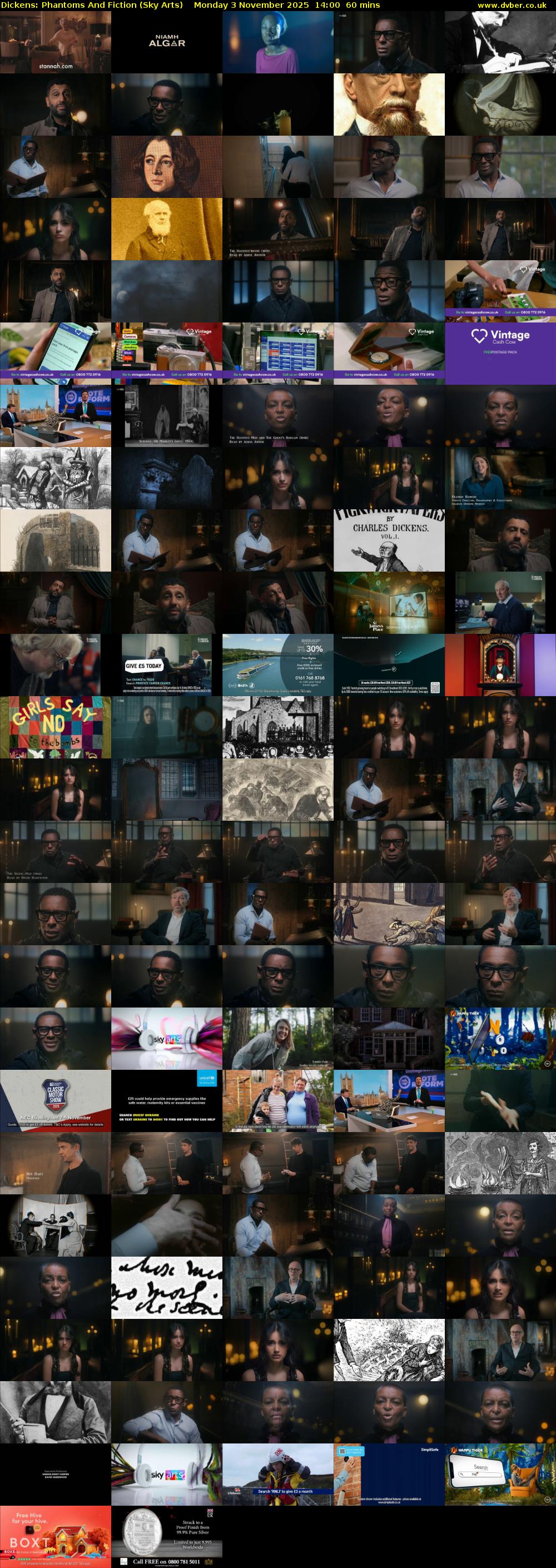 Dickens: Phantoms And Fiction (Sky Arts) Monday 3 November 2025 14:00 - 15:00