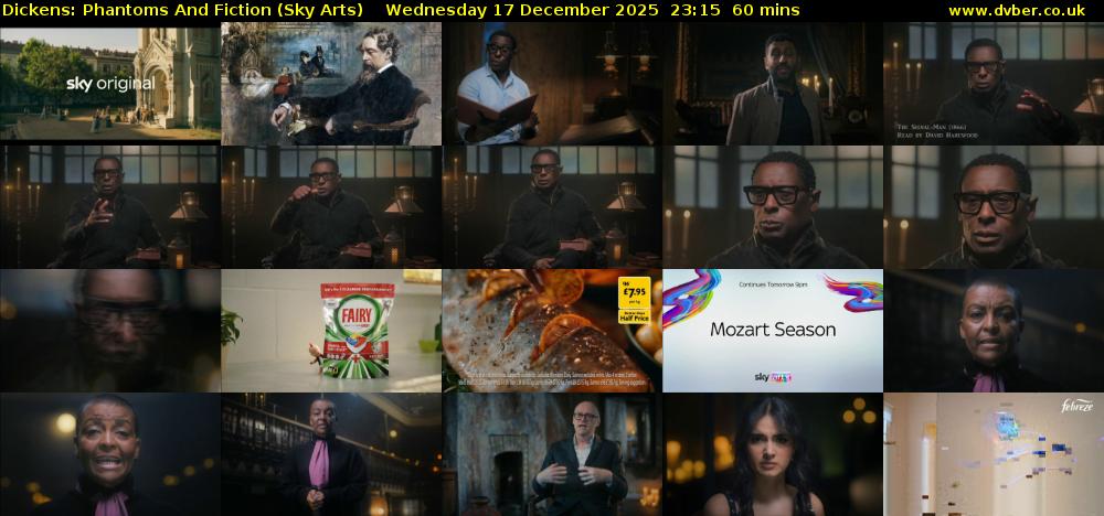 Dickens: Phantoms And Fiction (Sky Arts) Wednesday 17 December 2025 23:15 - 00:15