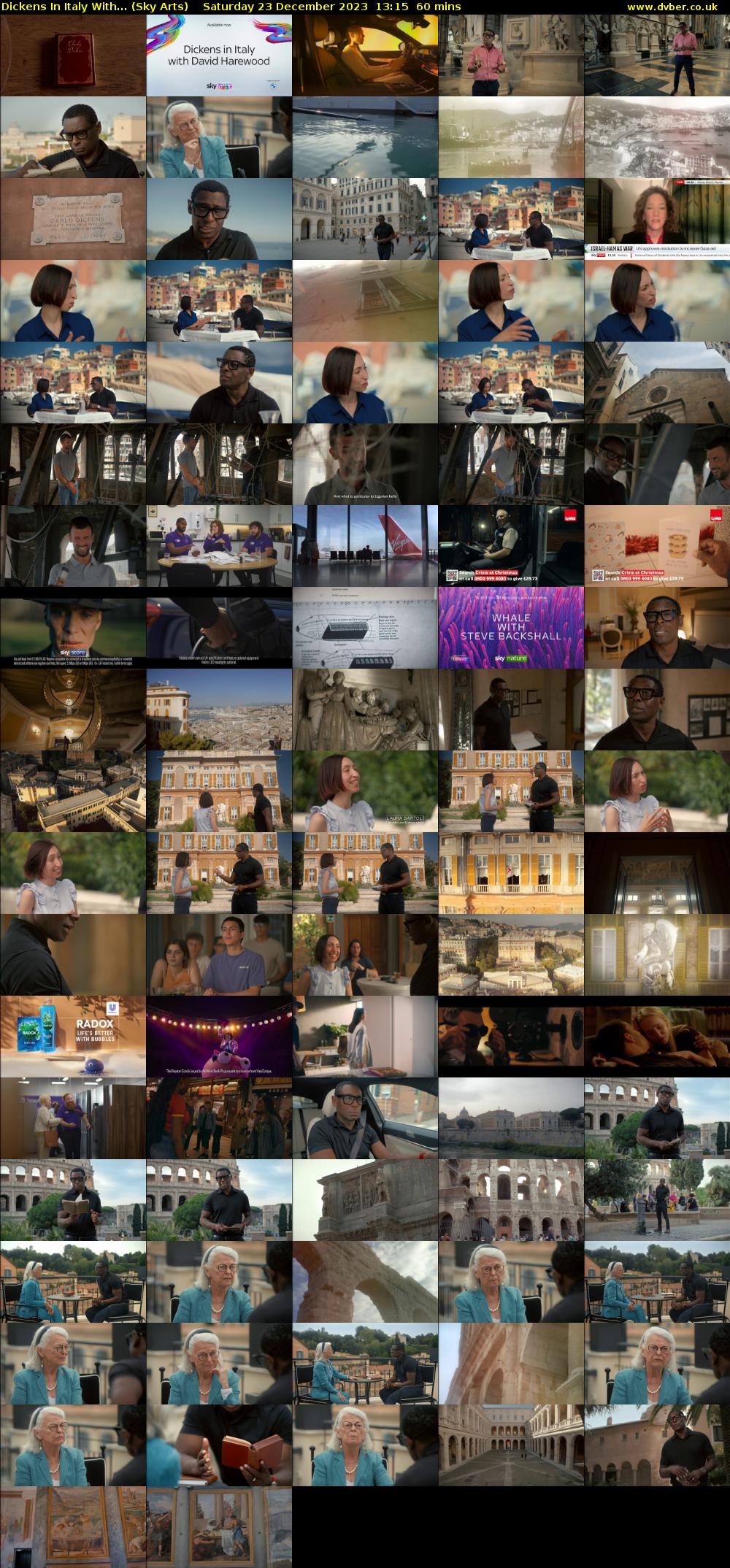 Dickens In Italy With... (Sky Arts) Saturday 23 December 2023 13:15 - 14:15
