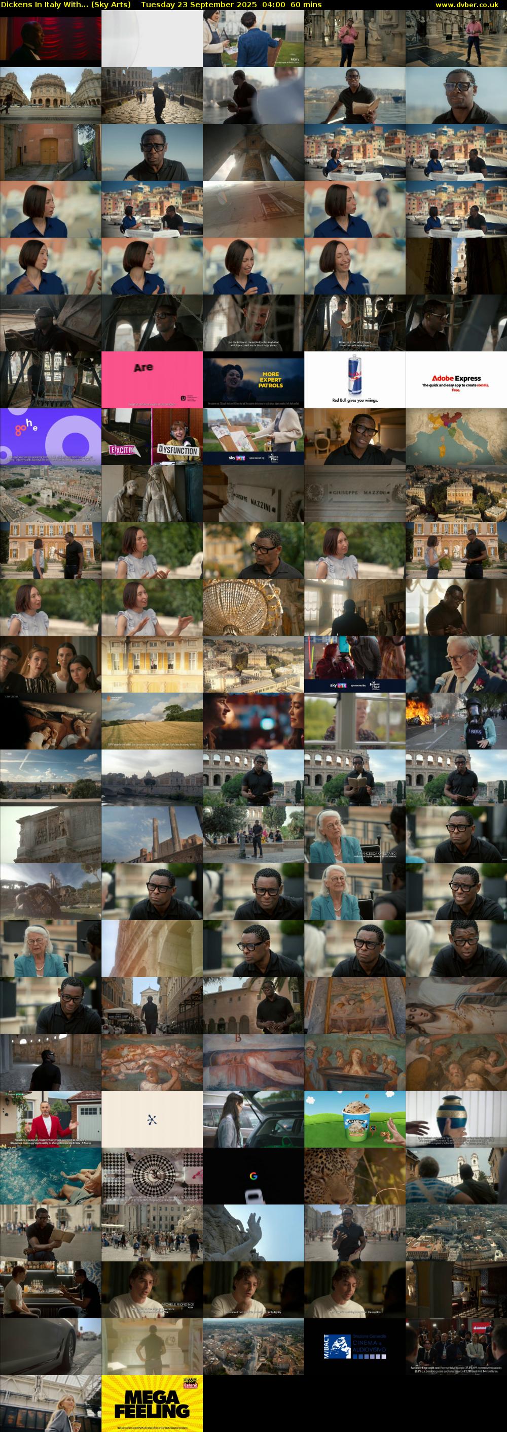 Dickens In Italy With... (Sky Arts) Tuesday 23 September 2025 04:00 - 05:00