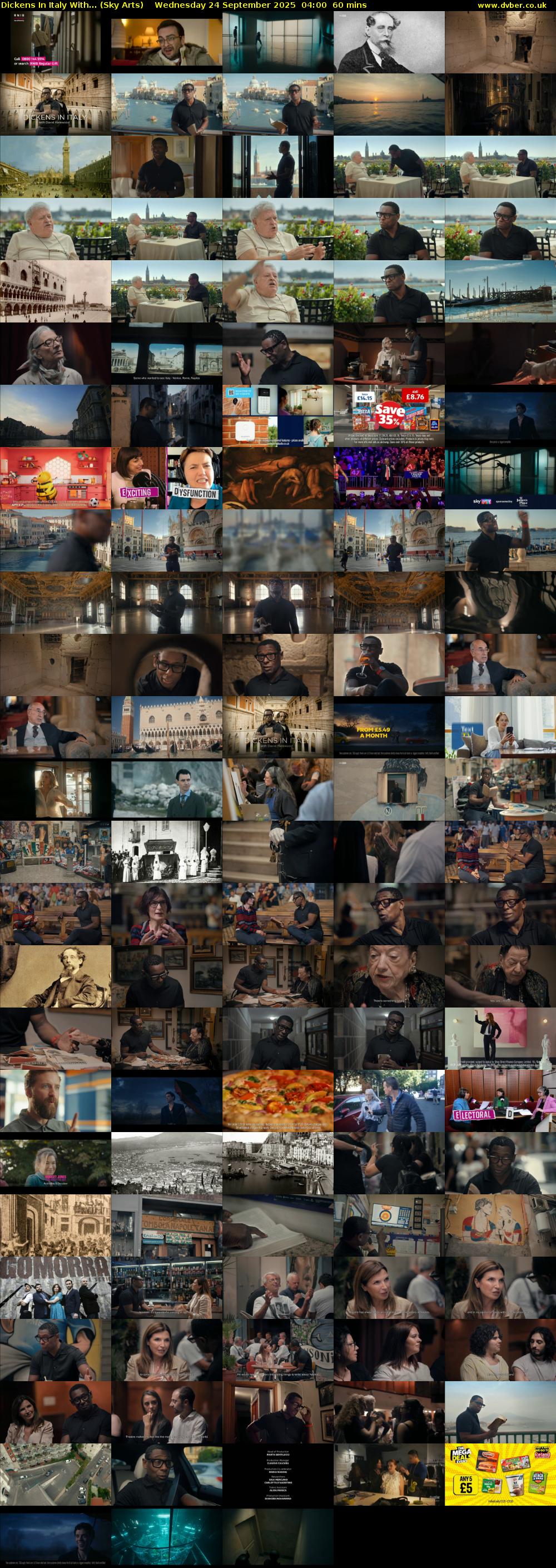 Dickens In Italy With... (Sky Arts) Wednesday 24 September 2025 04:00 - 05:00