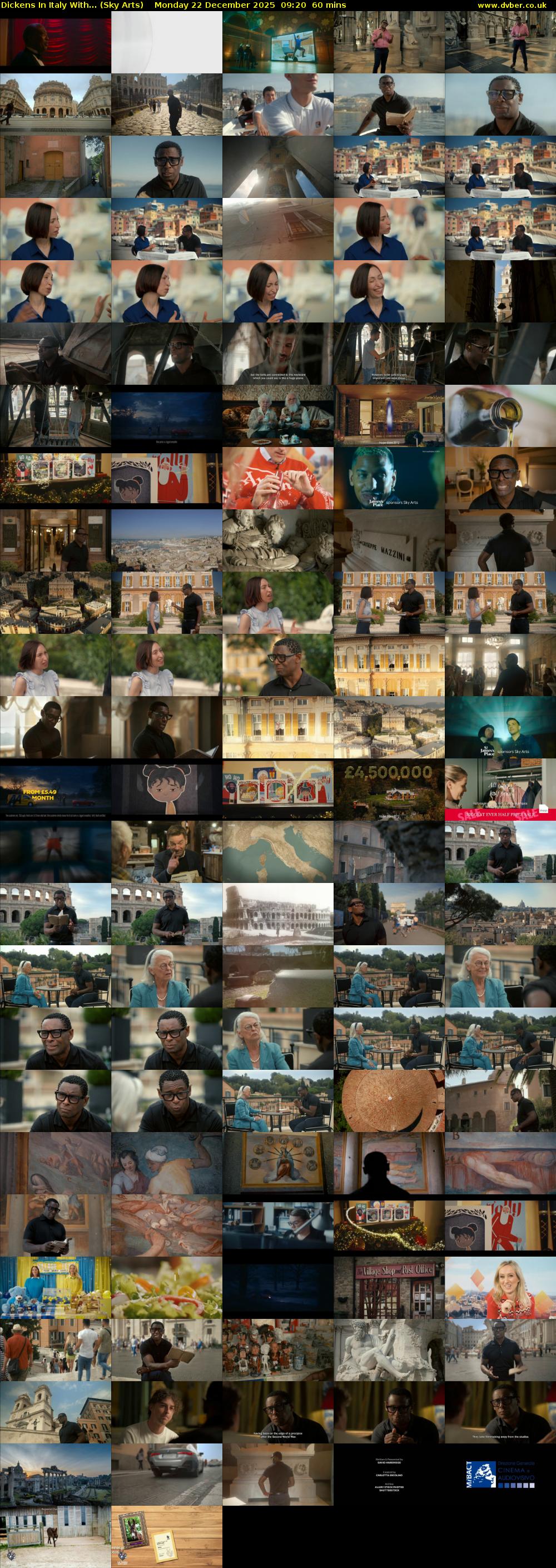 Dickens In Italy With... (Sky Arts) Monday 22 December 2025 09:20 - 10:20