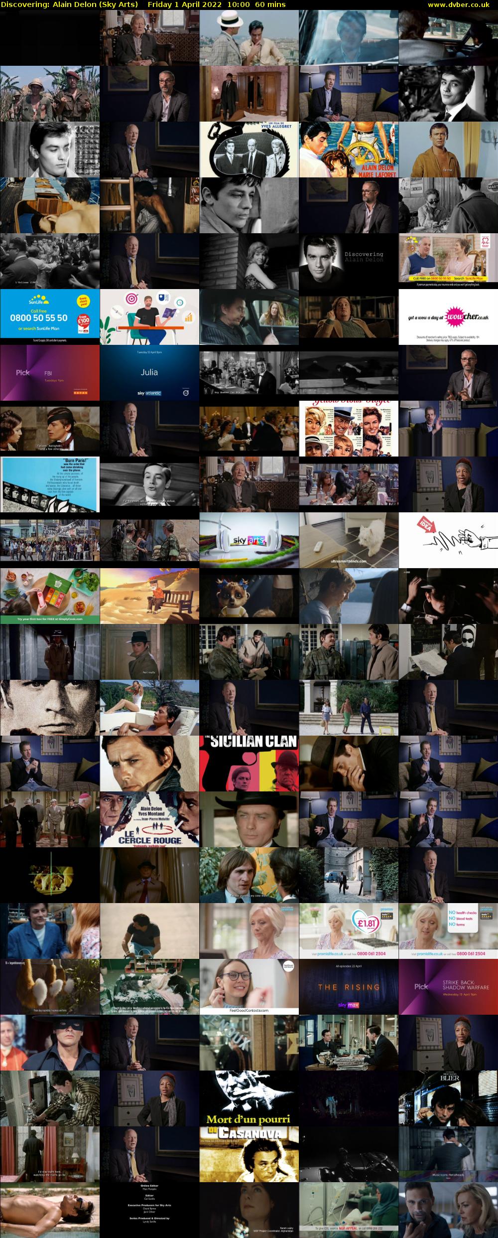Discovering: Alain Delon (Sky Arts) Friday 1 April 2022 10:00 - 11:00