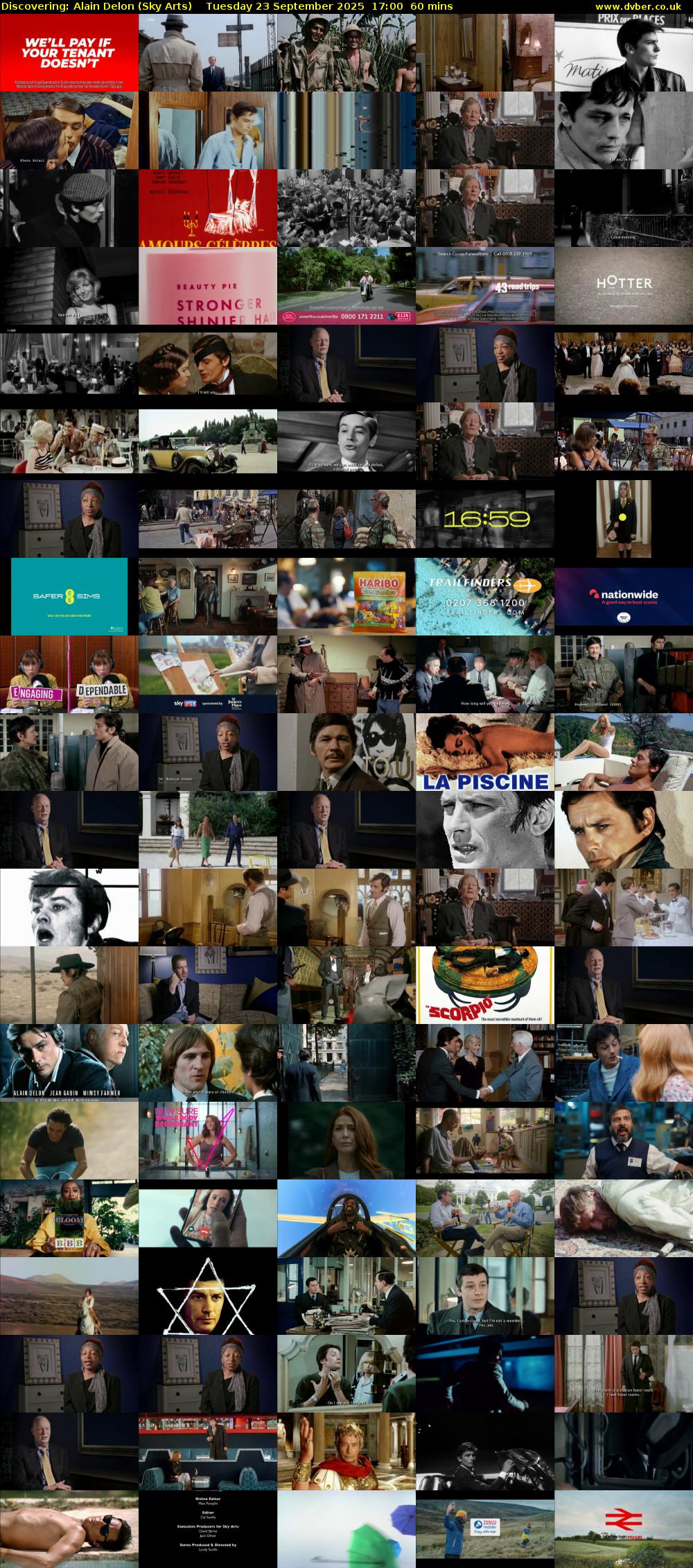 Discovering: Alain Delon (Sky Arts) Tuesday 23 September 2025 17:00 - 18:00