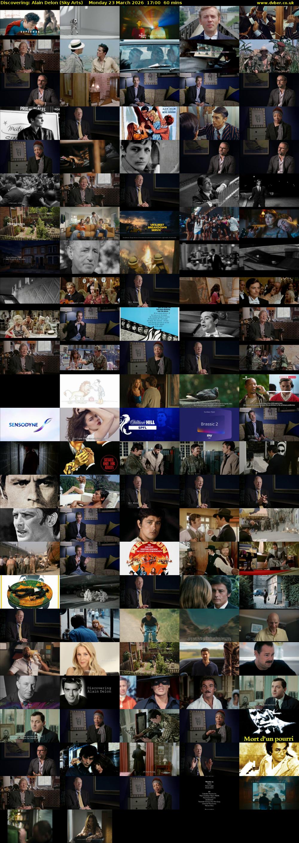 Discovering: Alain Delon (Sky Arts) Monday 23 March 2026 17:00 - 18:00