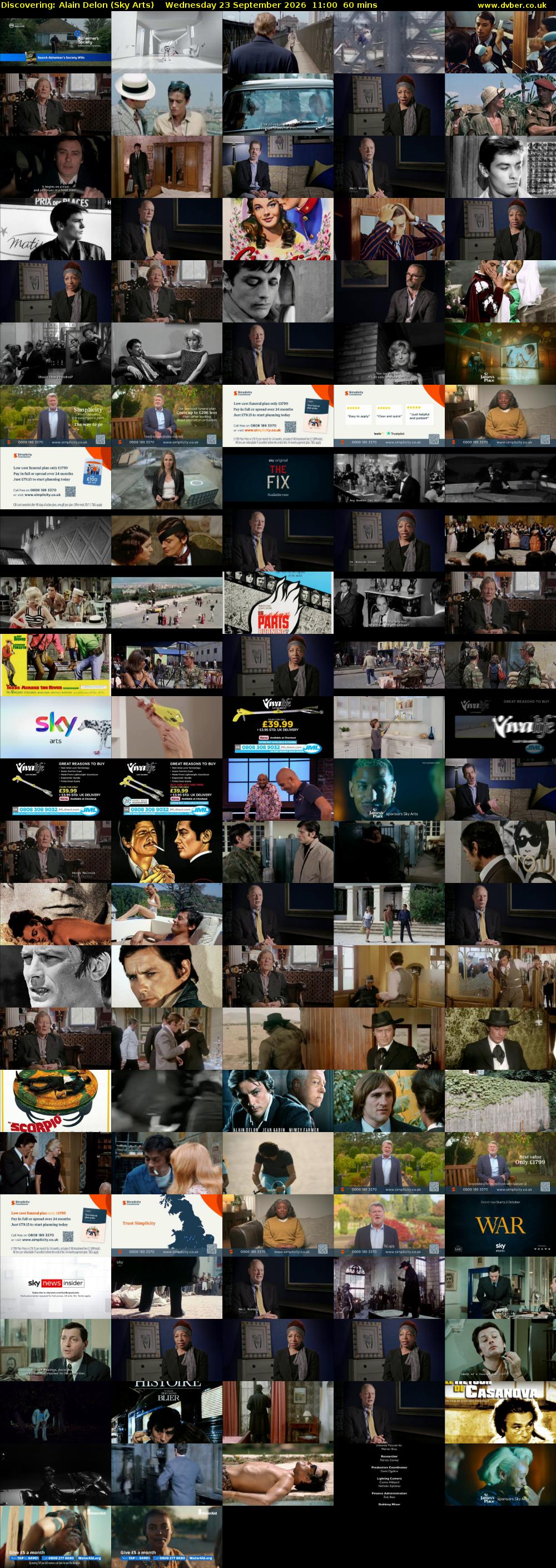 Discovering: Alain Delon (Sky Arts) Wednesday 23 September 2026 11:00 - 12:00