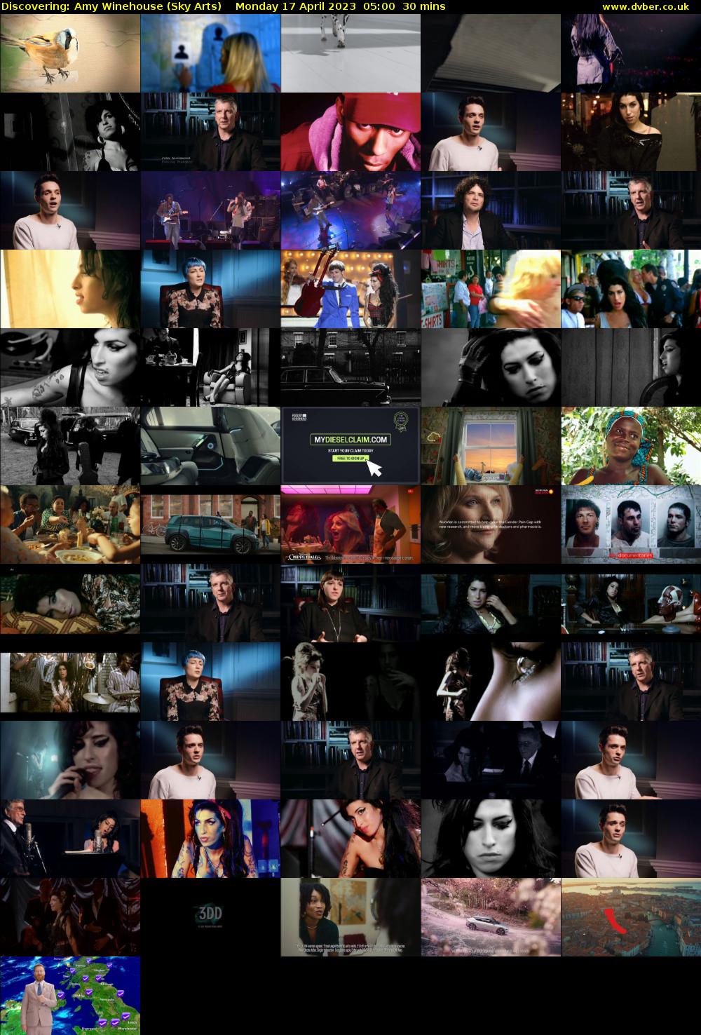 Discovering: Amy Winehouse (Sky Arts) Monday 17 April 2023 05:00 - 05:30