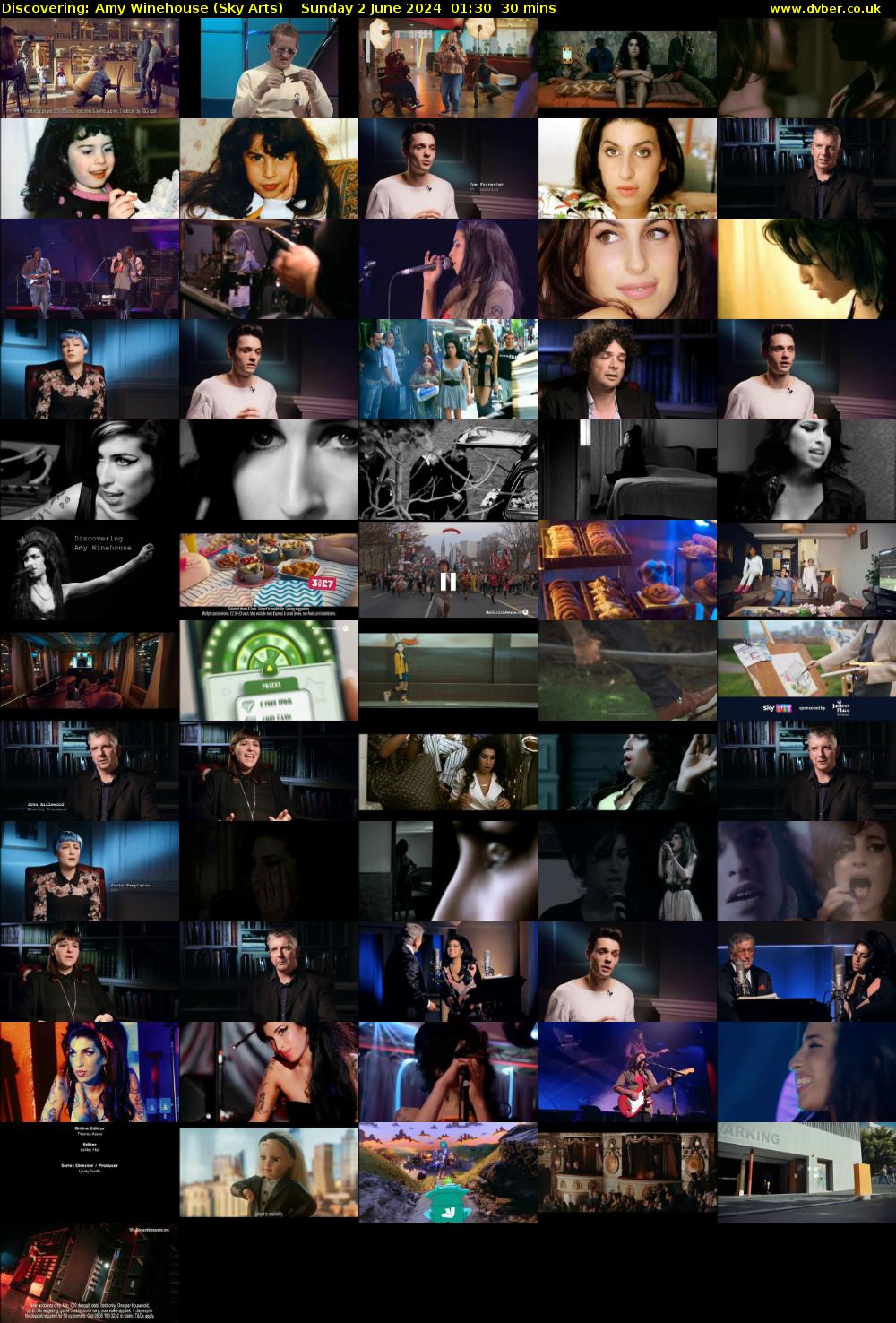 Discovering: Amy Winehouse (Sky Arts) Sunday 2 June 2024 01:30 - 02:00