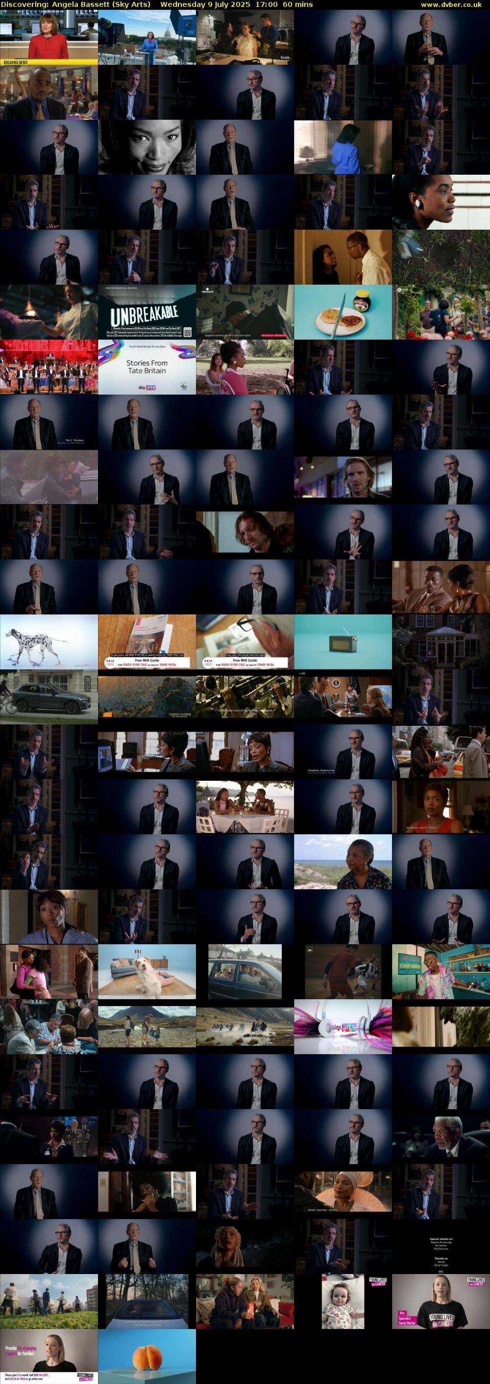 Discovering: Angela Bassett (Sky Arts) Wednesday 9 July 2025 17:00 - 18:00