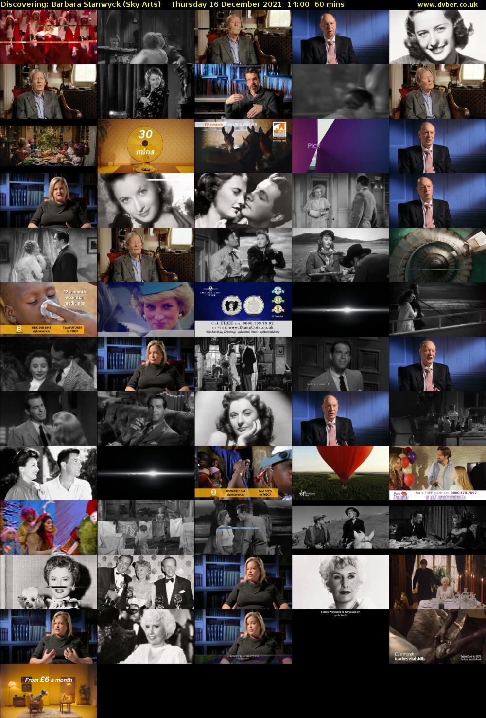 Discovering: Barbara Stanwyck (Sky Arts) Thursday 16 December 2021 14:00 - 15:00