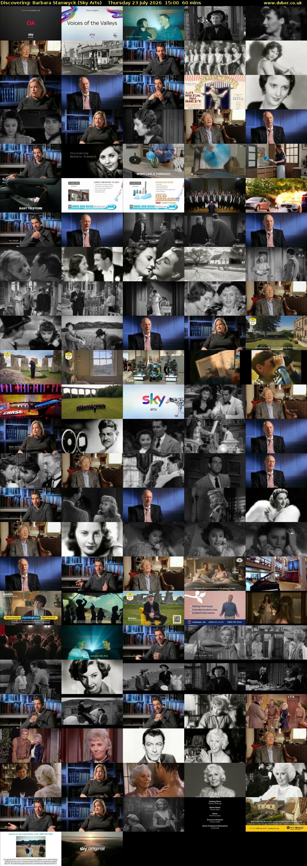 Discovering: Barbara Stanwyck (Sky Arts) Thursday 23 July 2026 15:00 - 16:00