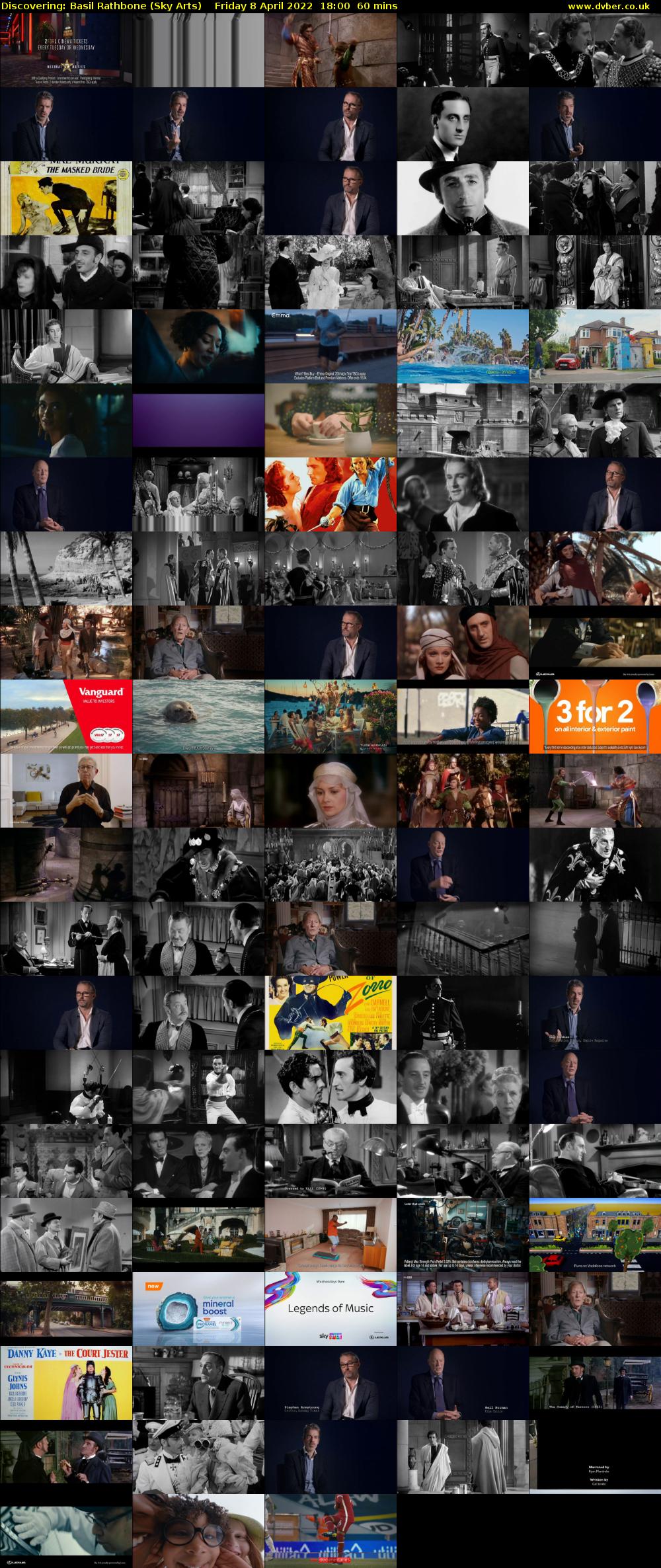 Discovering: Basil Rathbone (Sky Arts) Friday 8 April 2022 18:00 - 19:00