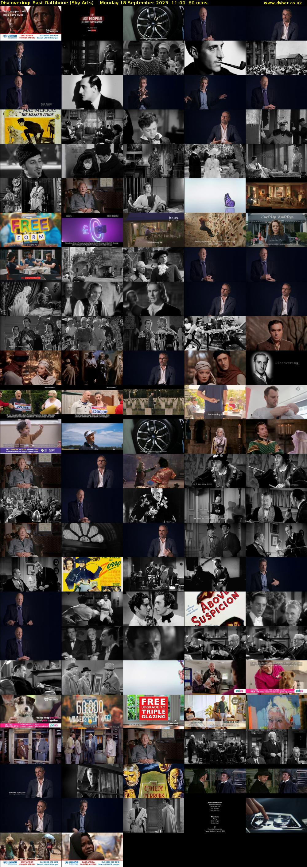 Discovering: Basil Rathbone (Sky Arts) Monday 18 September 2023 11:00 - 12:00