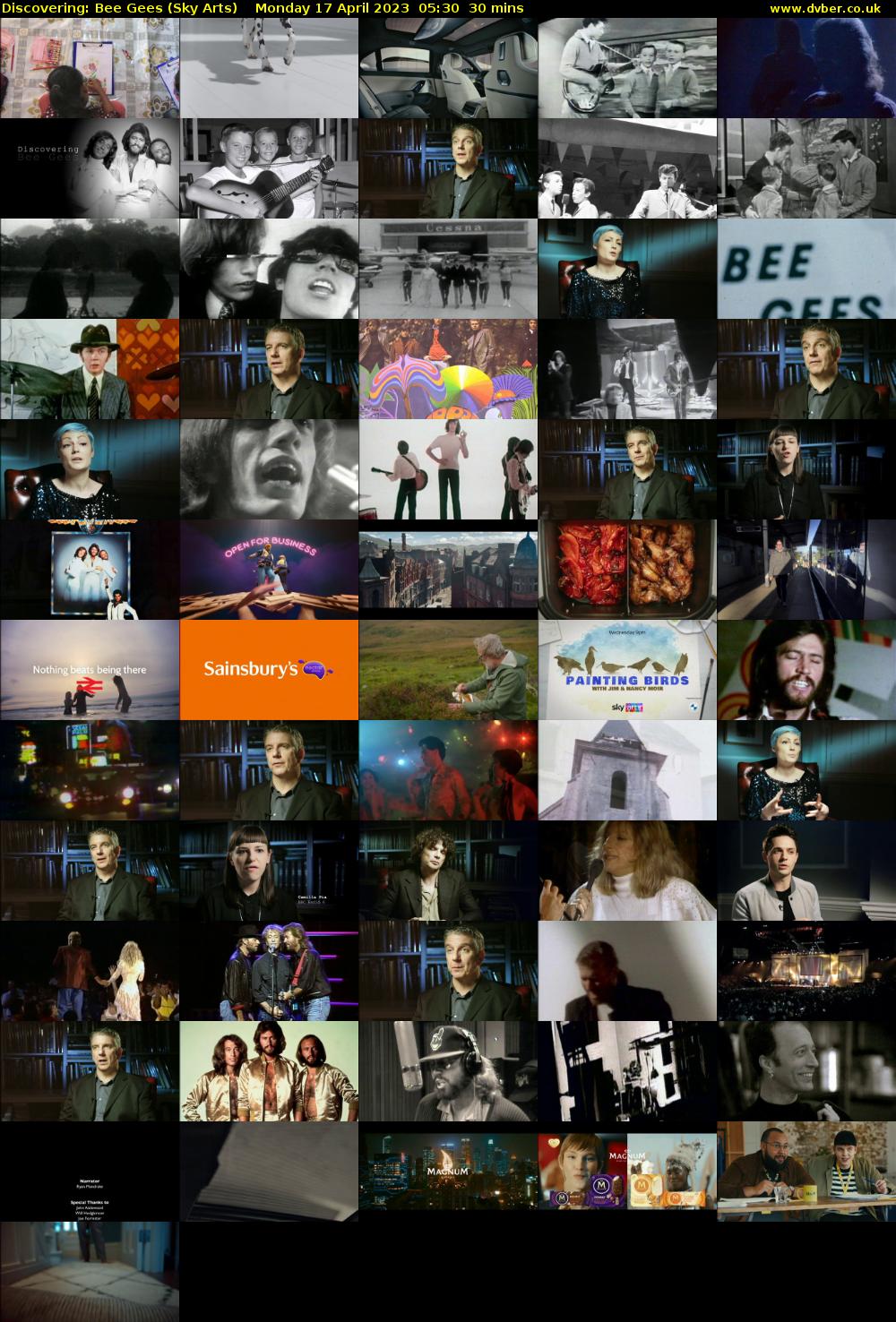Discovering: Bee Gees (Sky Arts) Monday 17 April 2023 05:30 - 06:00