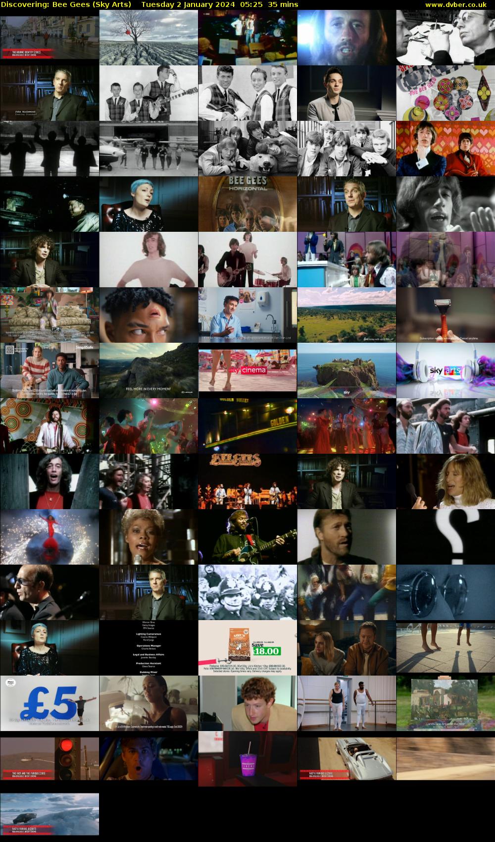 Discovering: Bee Gees (Sky Arts) Tuesday 2 January 2024 05:25 - 06:00