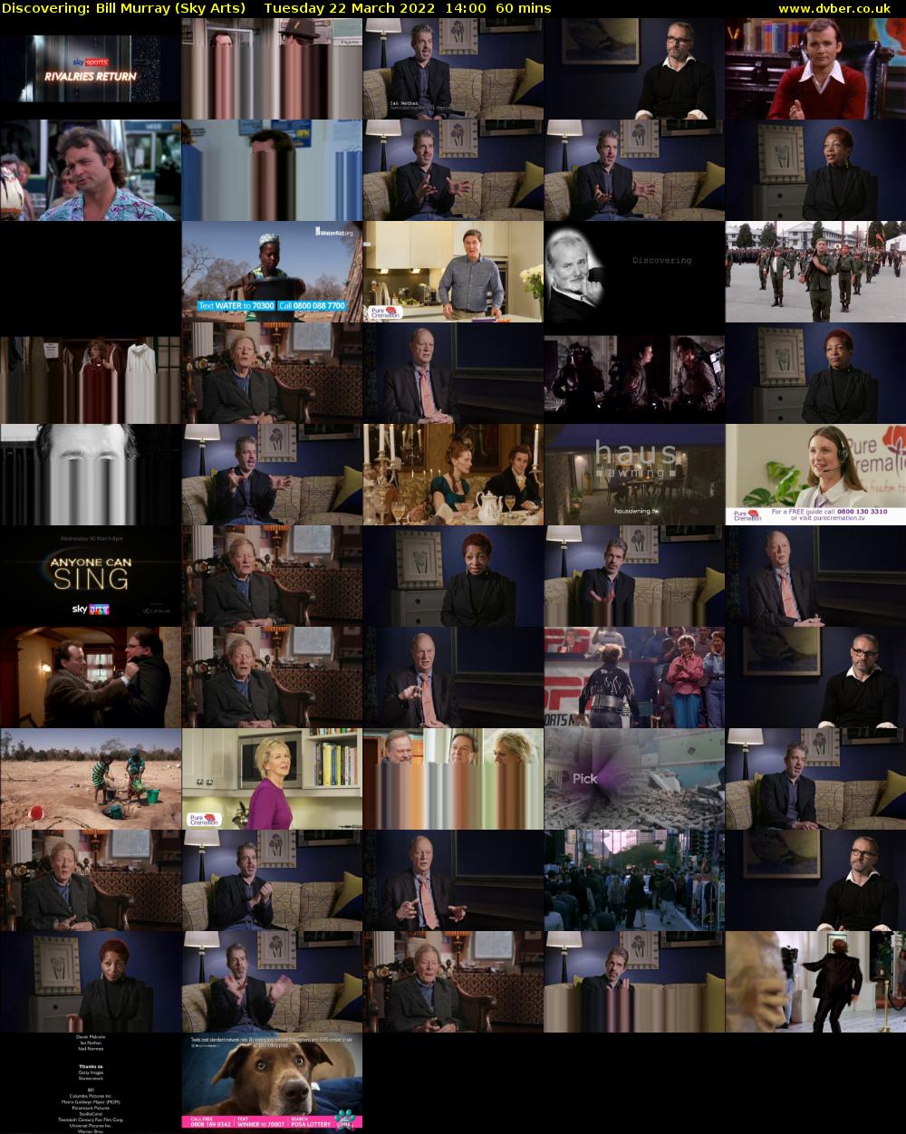 Discovering: Bill Murray (Sky Arts) Tuesday 22 March 2022 14:00 - 15:00