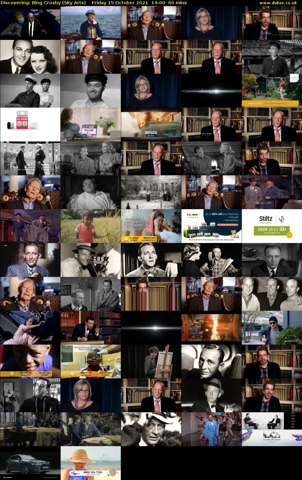 Discovering: Bing Crosby (Sky Arts) Friday 15 October 2021 14:00 - 15:00