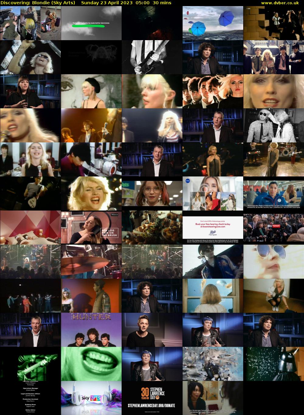 Discovering: Blondie (Sky Arts) Sunday 23 April 2023 05:00 - 05:30