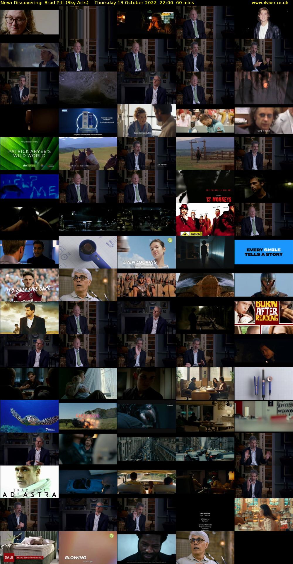 Discovering: Brad Pitt (Sky Arts) Thursday 13 October 2022 22:00 - 23:00