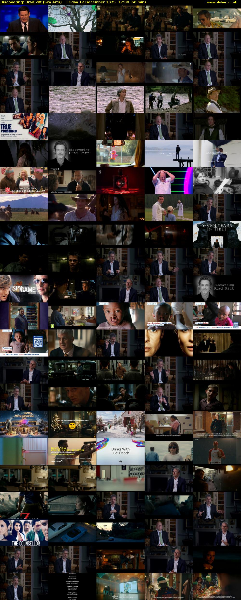 Discovering: Brad Pitt (Sky Arts) Friday 12 December 2025 17:00 - 18:00