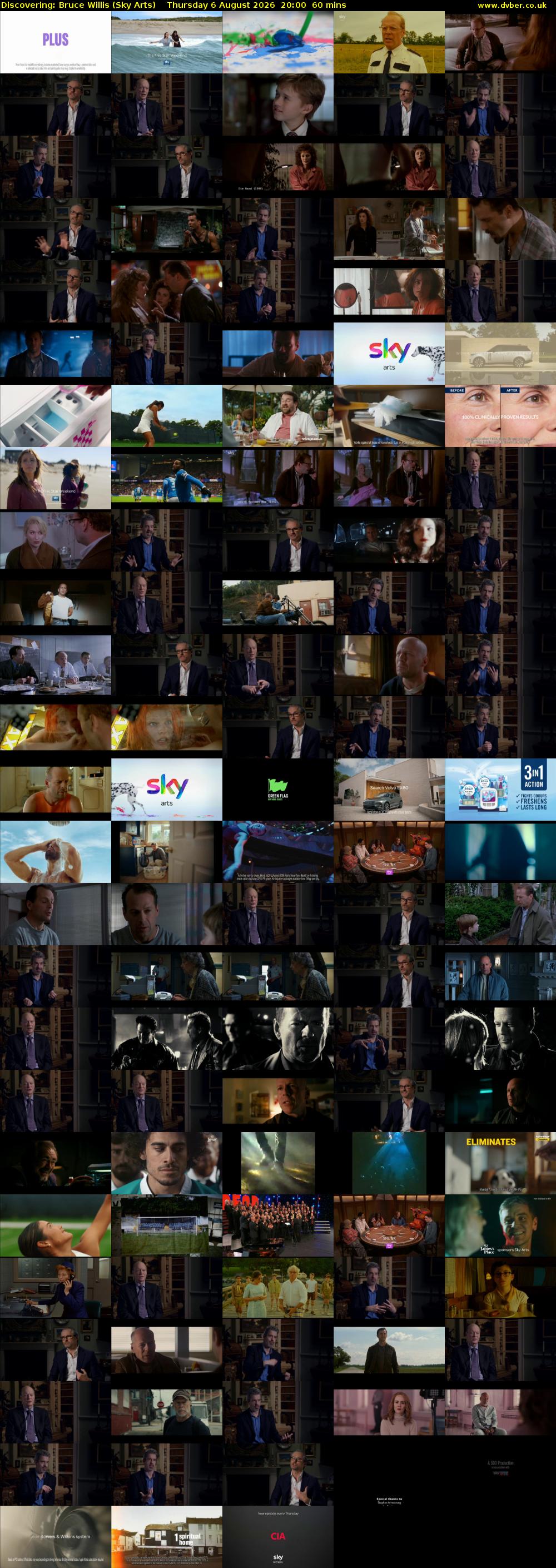 Discovering: Bruce Willis (Sky Arts) Thursday 6 August 2026 20:00 - 21:00