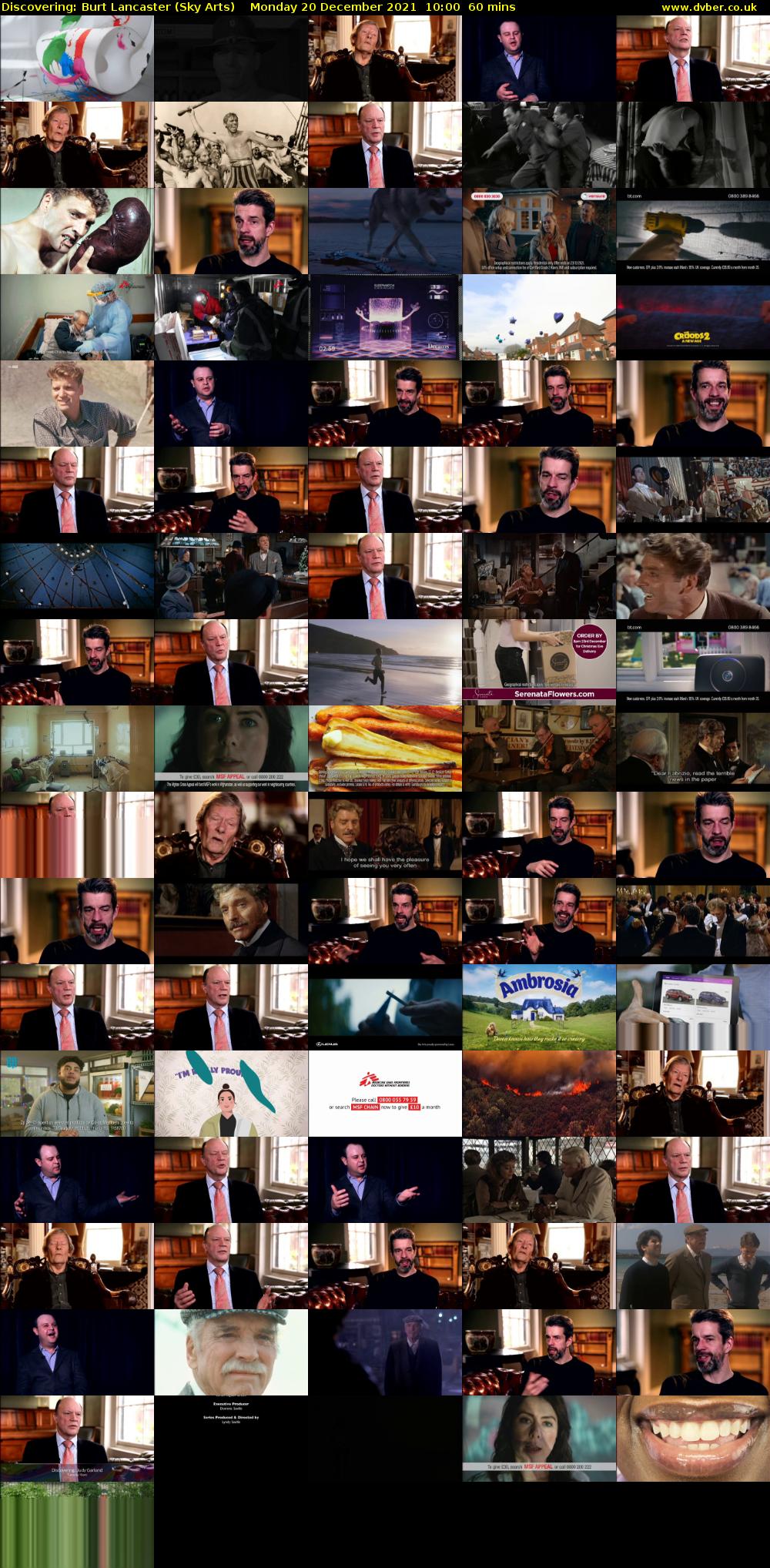 Discovering: Burt Lancaster (Sky Arts) Monday 20 December 2021 10:00 - 11:00