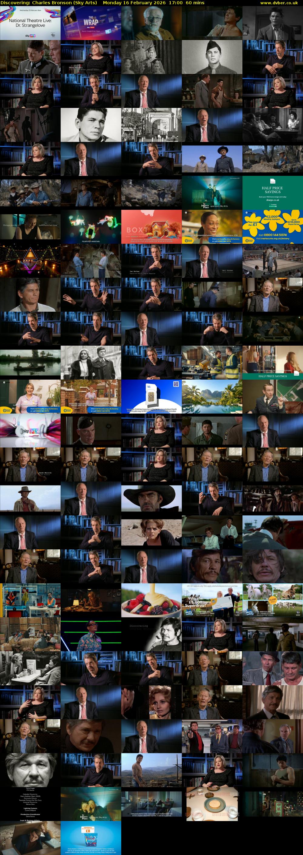 Discovering: Charles Bronson (Sky Arts) Monday 16 February 2026 17:00 - 18:00