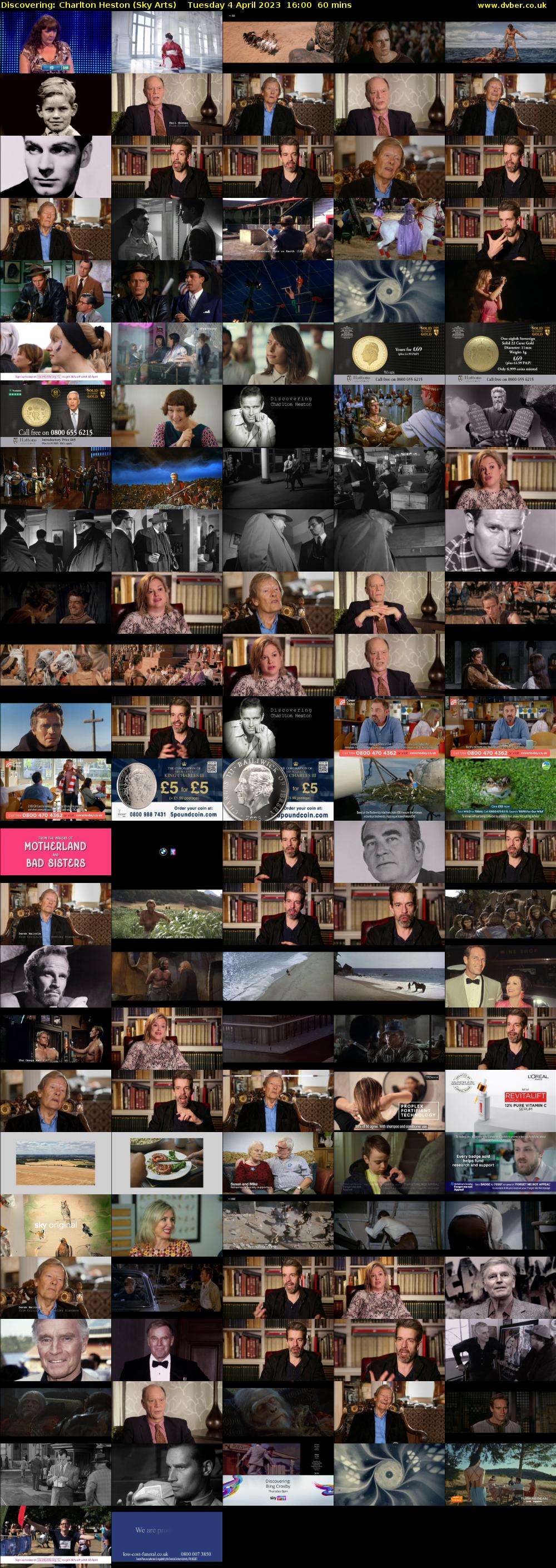 Discovering: Charlton Heston (Sky Arts) Tuesday 4 April 2023 16:00 - 17:00