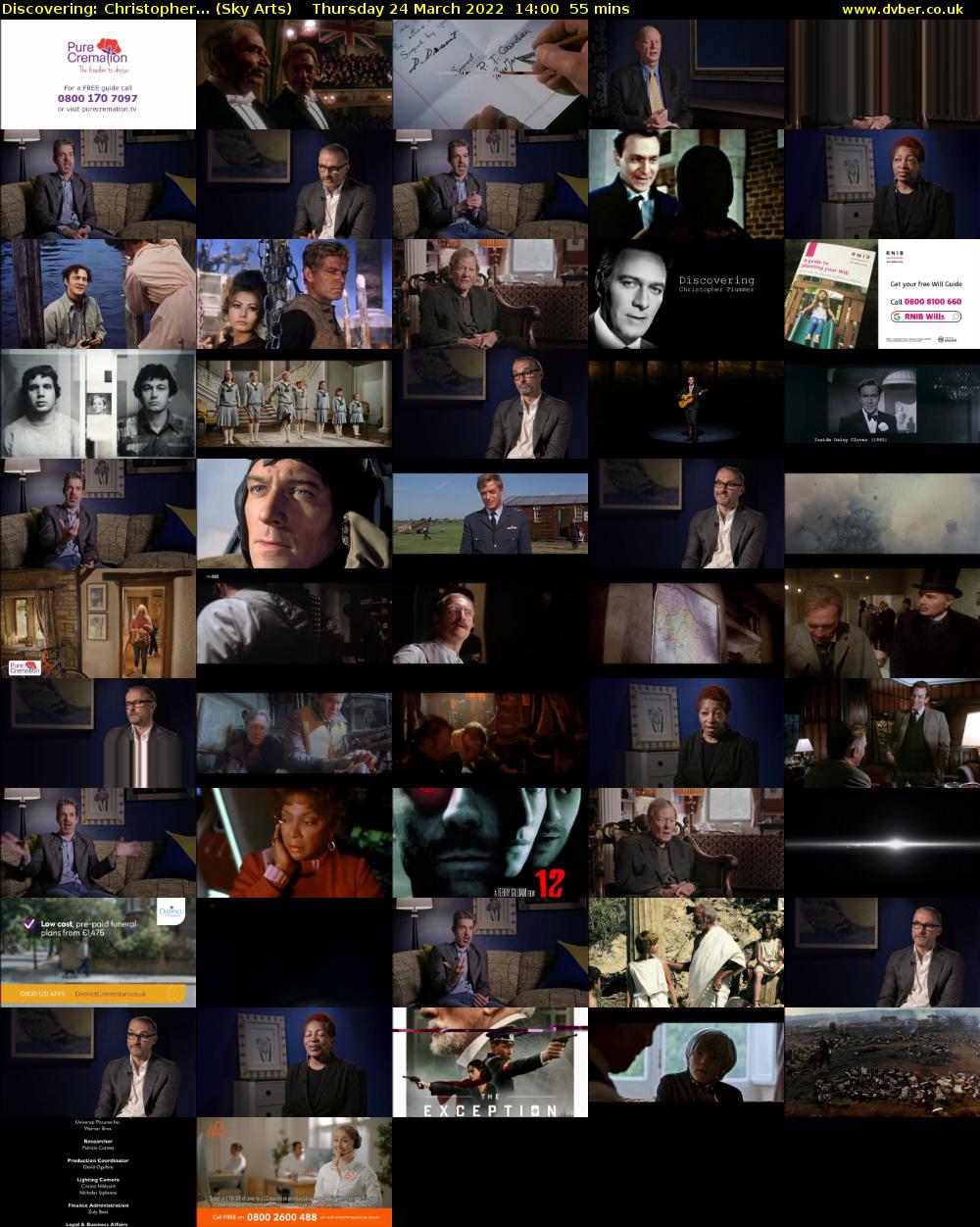 Discovering: Christopher... (Sky Arts) Thursday 24 March 2022 14:00 - 14:55